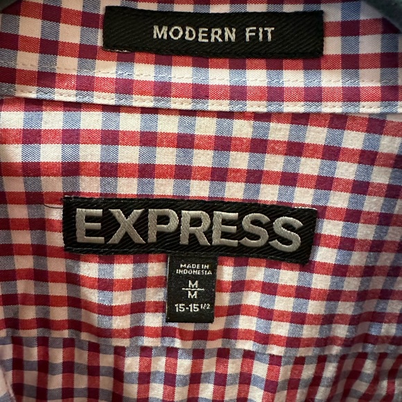 Men’s Express Dress Shirt Medium - Picture 2 of 3
